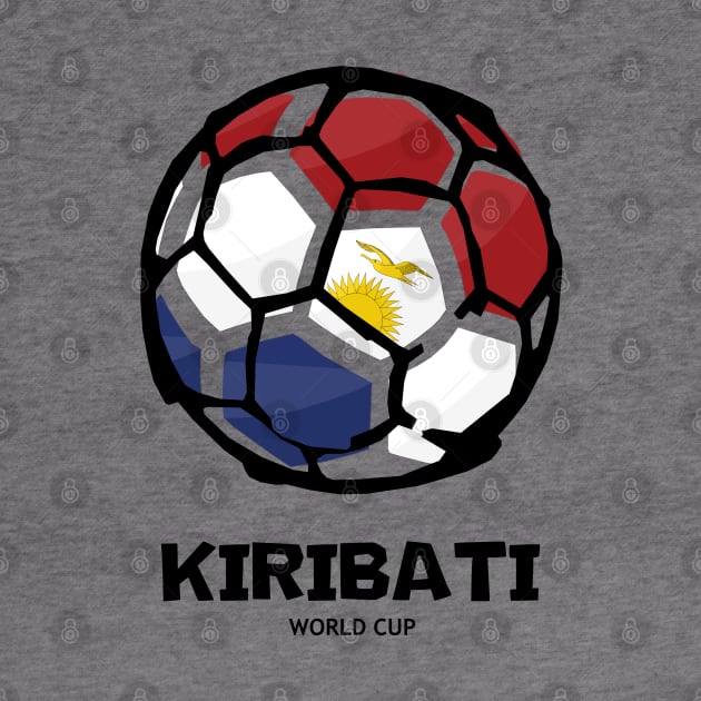 Kiribati Football Country Flag by KewaleeTee